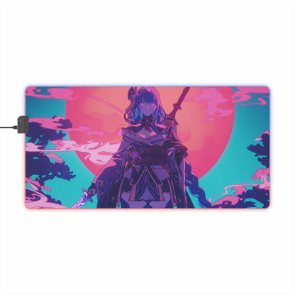 Raiden Shogun | LED Gaming Mouse Pad