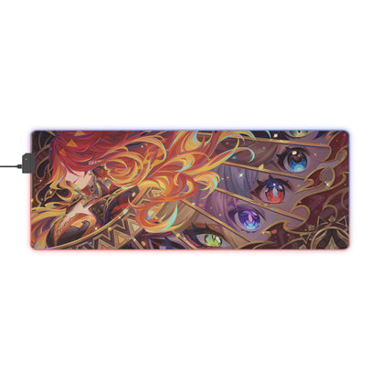 Genshin Impact: A Gaze of Colors | LED Gaming Mouse Pad