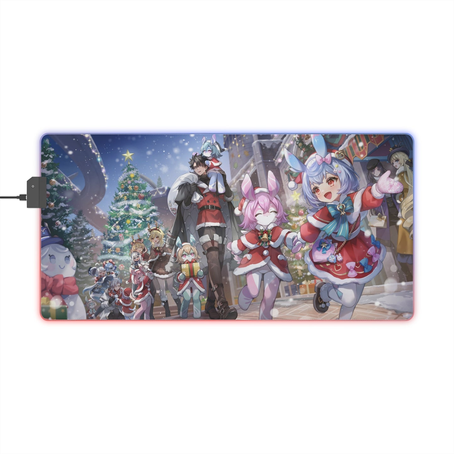 Genshin Impact Christmas | LED Gaming Mouse Pad