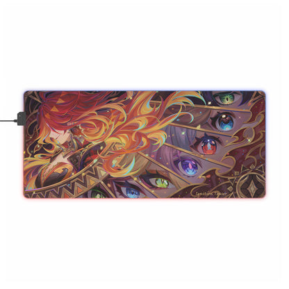 Genshin Impact: A Gaze of Colors | LED Gaming Mouse Pad