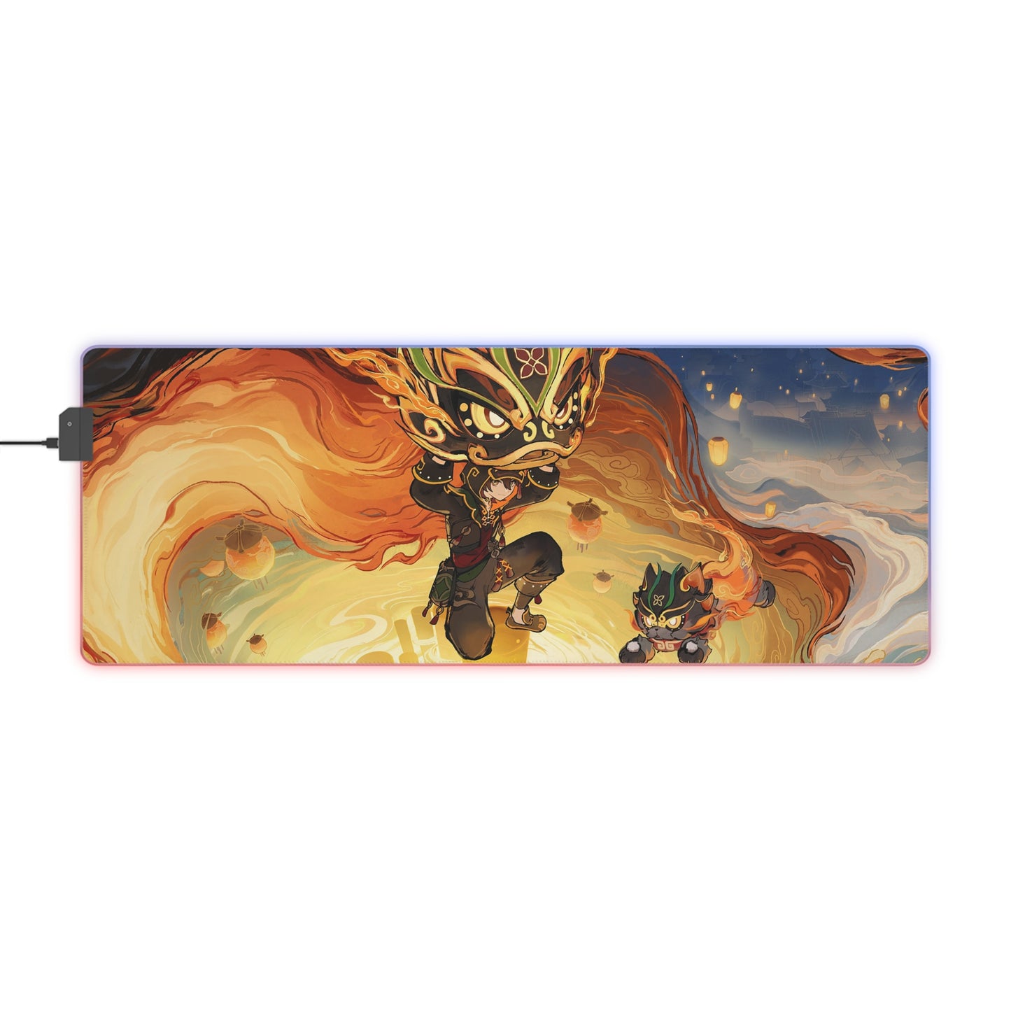 Gaming Genshin Impact | LED Gaming Mouse Pad