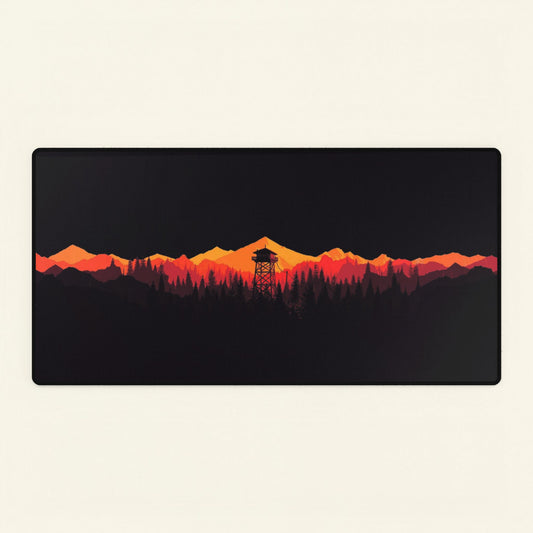 Firewatch Sunset Tower | Desk Mats