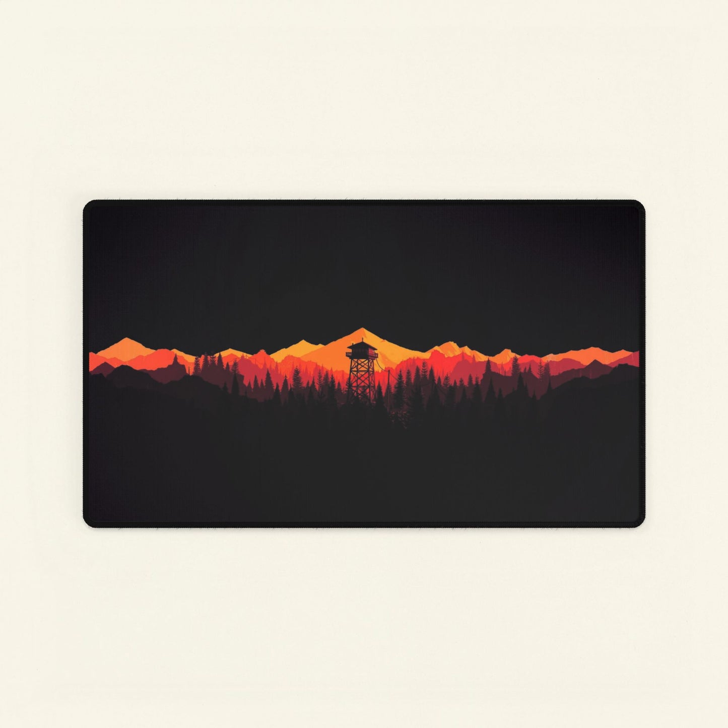 Firewatch Sunset Tower | Desk Mats