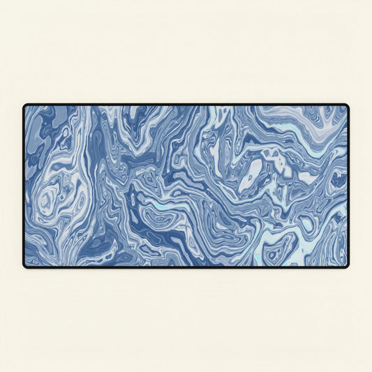 Blue Fluid Pattern | Desk Mats