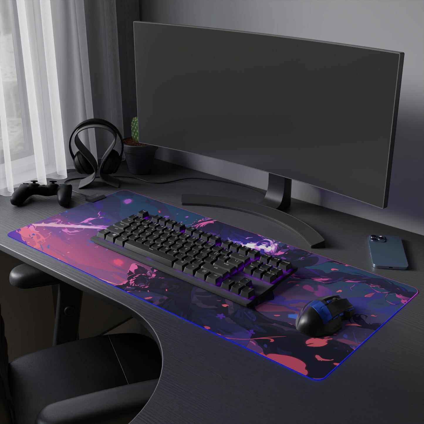 Raiden Shogun | LED Gaming Mouse Pad