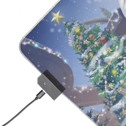 Genshin Impact Christmas | LED Gaming Mouse Pad